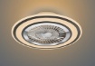 Immagine di Ventilatore Nero Led Dimmer Cambio Colore CCT 3 Velocità Trio Lighting 