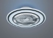 Immagine di Ventilatore Nero Led Dimmer Cambio Colore CCT 3 Velocità Trio Lighting 
