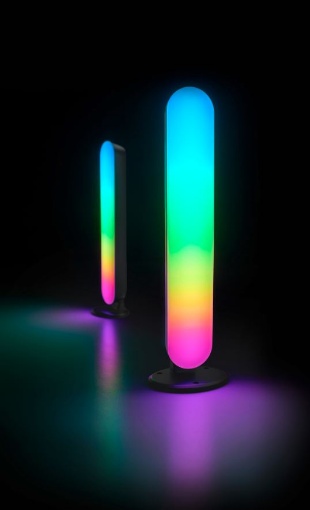 Immagine di Set 2 Lampade Led da Tavolo Game Rgb e Usb Comando a Distanza Trio Lighting