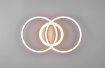 Immagine di Lampada da Soffitto o Parete Cerhi Led 2700k 6000k Giro Effetto Legno Trio Lighting