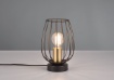 Immagine di Lumetto Gabbia Metallo Nero e Ottone Grid 1xE27 Trio Lighting 