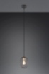Immagine di Piccola Sospensione per Penisola Gabbia Metallo Nero e Ottone Grid Ø16 cm Trio Lighting
