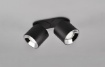 Immagine di Faretto Doppio Spot GU10 Orientabili Guayana Nero anche daIncasso Trio Lighting