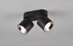 Immagine di Faretto Doppio Spot GU10 Orientabili Guayana Nero anche daIncasso Trio Lighting
