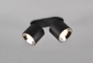 Immagine di Faretto Doppio Spot GU10 Orientabili Guayana Nero anche daIncasso Trio Lighting