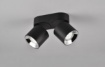 Immagine di Faretto Doppio Spot GU10 Orientabili Guayana Nero anche daIncasso Trio Lighting