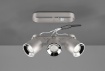 Immagine di Lampada da Soffitto Faretti Spots Orientabili Guayana Nichel 3xGU10 Trio Lighting 