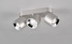 Immagine di Lampada da Soffitto Faretti Spots Orientabili Guayana Nichel 3xGU10 Trio Lighting 