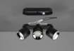 Immagine di Plafoniera Nera 3 Faretti Spots Orientabili Guayana 3xGU10 Trio Lighting 