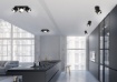 Immagine di Spot Cilindrico Nero anche da Incasso Orientabile Guayana 1xGU10 Trio Lighting
