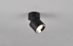 Immagine di Spot Cilindrico Nero anche da Incasso Orientabile Guayana 1xGU10 Trio Lighting