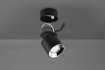 Immagine di Spot Cilindrico Nero anche da Incasso Orientabile Guayana 1xGU10 Trio Lighting