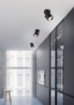 Immagine di Spot Cilindrico Nero anche da Incasso Orientabile Guayana 1xGU10 Trio Lighting