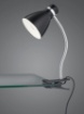 Immagine di Lampada da Studio Nera Braccio Cromo Flessibile con Pinza 1xE27 Harvey Trio Lighting 