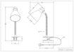 Immagine di Lampada da Studio Bianca Braccio Cromo Flessibile con Pinza 1xE27 Harvey Trio Lighting 