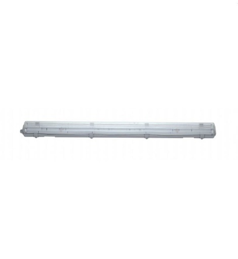 Immagine di Plafoniera Stagna Da Esterno Bilampada T8 Industriale 129 cm IP65