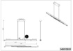Immagine di Lampada a Sospensione Lineare Color Caffè Helios Led Dimmer CCT Trio Lighting