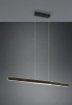 Immagine di Sospensione Lineare Nera Per Ufficio Helios Led 48w Dimmerabile CCT Trio Lighting 