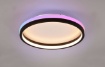 Immagine di Plafoniera Rotonda Bordo Nero Led RGBW Dimmer Hiko Ø39 cm Trio Lighting 