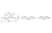 Immagine di Applique Moderna Isabel Cromo Led 4000k Switch Dimmer Trio Lighting 