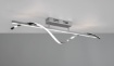 Immagine di Plafoniera Isabel Cromo Design Onda Led 4000k Switch Dimmer Trio Lighting 