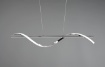 Immagine di Sospensione Isabel Cromo Design Ondulato Led 4000k Switch Dimmer Trio Lighting 