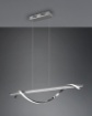 Immagine di Sospensione Isabel Cromo Design Ondulato Led 4000k Switch Dimmer Trio Lighting 