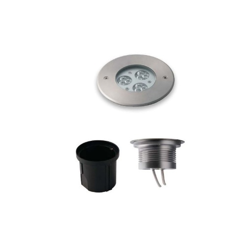 Immagine di Faretto Led RGB Segnapasso Per Esterni Incasso Rotondo 12,5 cm IP67