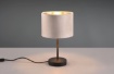 Immagine di Lumetto Contemporaneo da Comodino Julieta Paralume Velluto Beige e Oro 1xE27 Trio Lighting
