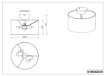 Immagine di Plafoniera Paralume Rotondo Julieta Velluto Beige e Oro 2xE14 Trio Lighting