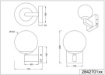 Immagine di Applique Da Esterno o Bagno Kula Sfera Vetro Bianco IP44 Trio Lighting