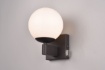 Immagine di Applique Da Esterno o Bagno Kula Sfera Vetro Bianco IP44 Trio Lighting