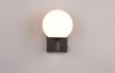Immagine di Applique Da Esterno o Bagno Kula Sfera Vetro Bianco IP44 Trio Lighting