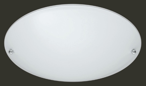Immagine di Plafoniera Economica Ø25 cm Lana Paralume Vetro Sabbiato Bianco Trio Lighting