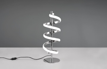 Immagine di Lumetto Spirale Led Switch Dimmer 4000k Design Moderno Laola Cromo Trio Lighting