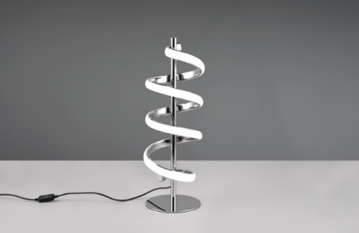 Immagine di Lumetto Spirale Led Switch Dimmer 4000k Design Moderno Laola Cromo Trio Lighting