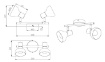 Immagine di Lampada Parete o Soffitto Doppio Spot E14 Orientabile Latika Bianco Trio Lighting 