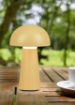 Immagine di Lumetto Funghetto Giallo Lennon Led Touch IP44 con Porta USB Trio Lighting