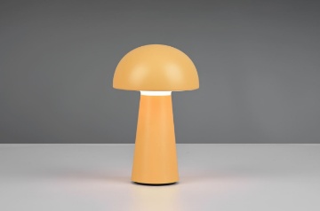 Immagine di Lampada Ricaricabile Fungo Giallo Lennon Led Touch IP44 Trio