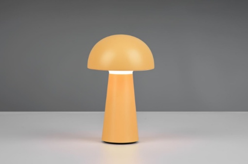 Immagine di Lampada Ricaricabile Fungo Giallo Lennon Led Touch IP44 Trio