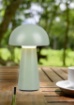 Immagine di Grazioso Lumetto Led Funghetto Verde Lennon Sensore Touch Dimmer IP44 Trio Lighting 