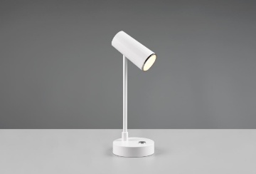 Immagine di Piccolo Lumetto Bianco Led Touch Cambio Temperatura Colore Lenny Ricaricabile Trio Lighting 