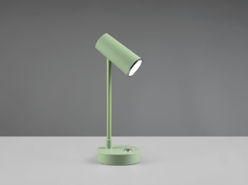 Immagine di Lumetto Verde Led Touch Cambio Colore Lenny USB Ricaricabile Trio Lighting