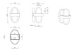 Immagine di Applique Stondata per Ingressi Led Limeira IP44 Nero Opaco Trio Lighting
