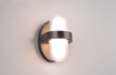 Immagine di Applique Stondata per Ingressi Led Limeira IP44 Nero Opaco Trio Lighting