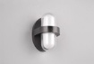 Immagine di Applique Stondata per Ingressi Led Limeira IP44 Nero Opaco Trio Lighting
