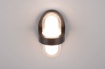 Immagine di Applique Stondata per Ingressi Led Limeira IP44 Nero Opaco Trio Lighting