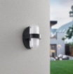 Immagine di Applique Stondata per Ingressi Led Limeira IP44 Nero Opaco Trio Lighting