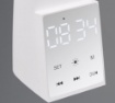 Immagine di Lampada Bianca Led da Scrivania Linus Touch Display Data Orario e Sveglia Trio Lighting