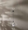 Immagine di Lampada Pendente Per Tavolo Penisola Vetro Cromo Weizen S1 Luce Ambiente Design